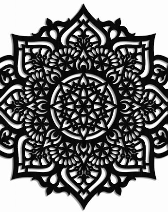 AŻUROWA DEKORACJA ŚCIENNA 3D, MANDALA, YOGA, PIĘKNY, DEKORACYJNY PANEL, ORNAMENTI