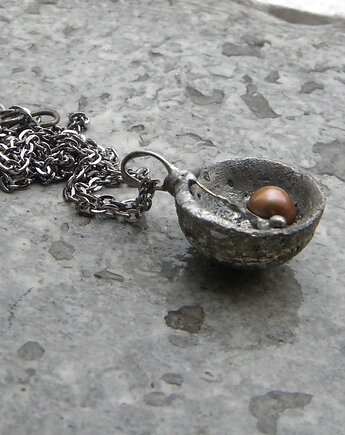 Perła w półkuli   - naszyjnik, Beata Trotter