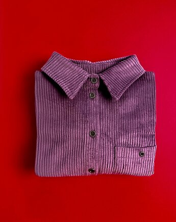 Bawełniana sztruksowa koszula, MAUVE AMELIA, Yanowska