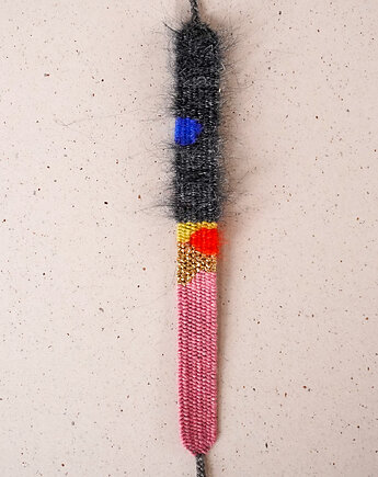 Tkana bransoletka na sznurku z regulowanym zapięciem, Słońcem Tkane