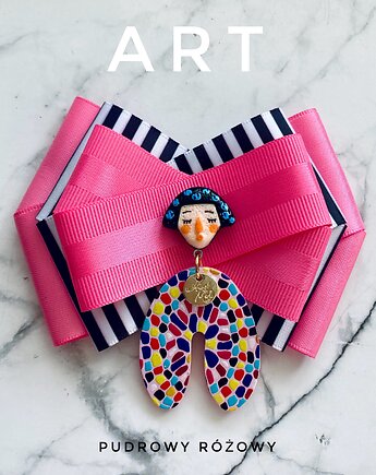 Nowa Kolekcja ART z postaciami 3d wyrwanymi z obrazu, Pudrowy Różowy