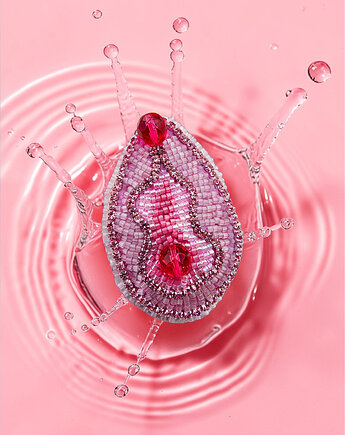 Wyjątkowa broszka Viva la Vulva handmade rękodzieło unikat, Kaikki