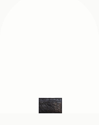 Cardholder no. 1 czarna tłoczona skóra na wzór krokodyla, Hedonism