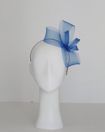 Niebieski fascynator z kamykami, BOZKA Luxury Handmade