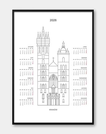 Kalendarz Kraków 2026, Pracownia Och Art