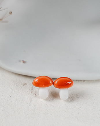 Kolczyki porcelanowe FUNGI, rękoczyny