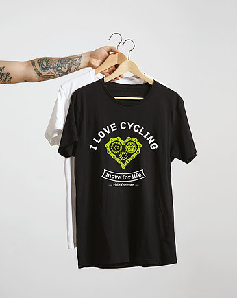 Koszulka T-SHIRT.  I love cycling, studioixi