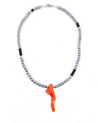 Old ogange koral naszyjnik v.2, galeria nuit