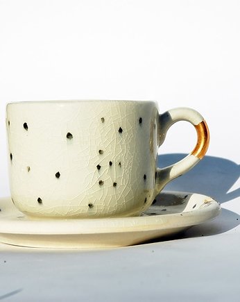 Talerzyk Dalmatyńczyk ze złotem - sam talerzyk, Ceramiczności