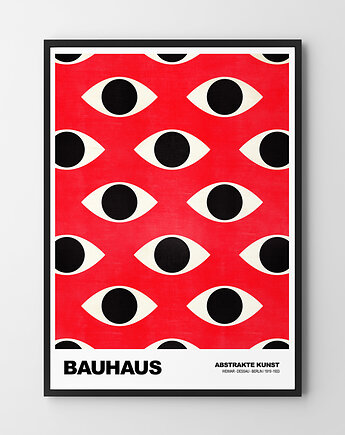 Plakat Bauhaus Red Eye Pattern, OKAZJE - Prezent na Parapetówkę