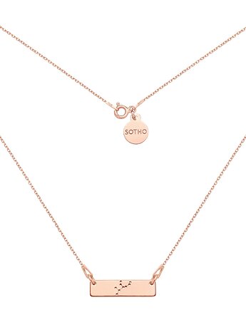 Naszyjnik z różowego złota z konstelacją Panny, SOTHO