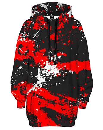 Bluza Oversize Tunika DR.CROW Marble Black Red, DrCrow