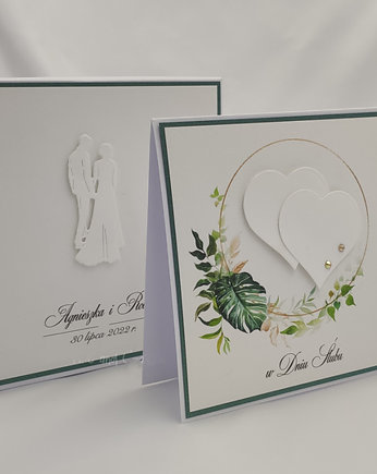 Kartka na ślub z pudełkiem i kopertą, W33A, Anna Art and Crafts