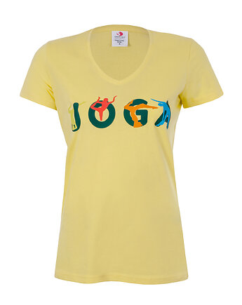 Bluzka t-shirt lotos ohm JOGA żółta, Ella Dora