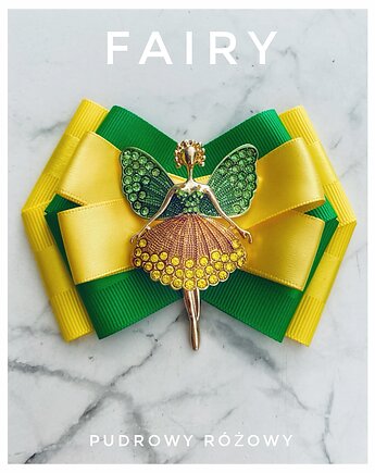 Brosza z Kolekcji FAIRY z cudowną Wróżką z kryształków   New, Pudrowy Różowy