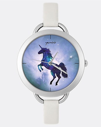Zegarek - Jednorożec, unicorn - jasno szary, yenoo
