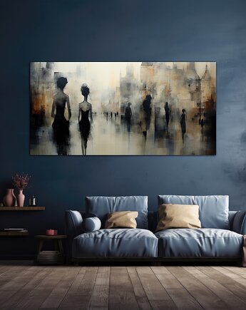 Wiktoriańska Praga - Obraz na płótnie - Druk, Blejtrama - Impresjonizm #1, Black Sapphire Art