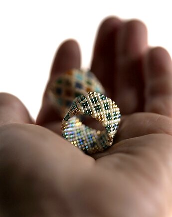 Pierścionek Beadingowy Fragile Mint, Karolina Herra