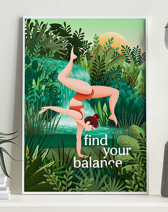 Plakat Find your balance, Variegata Design