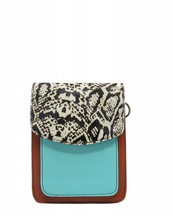 Torebka damska na telefon listonoszka skórzana skóra naturalna eko OLIVKA, Olivka Warsaw