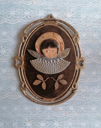 Ceramiczny aniołek retro, Niebieski Zagajnik