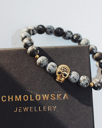 Bransoletka męska Obsydian, Chmolowska Jewellery