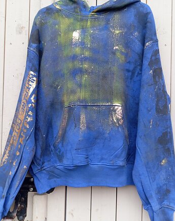 Unikatowa bluza z kapturem Blue Mirage, ODIO TEES