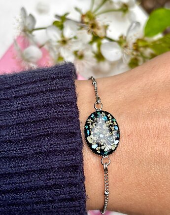 Bransoletka Dzika Marchew na czerni, Frant Art Jewellery