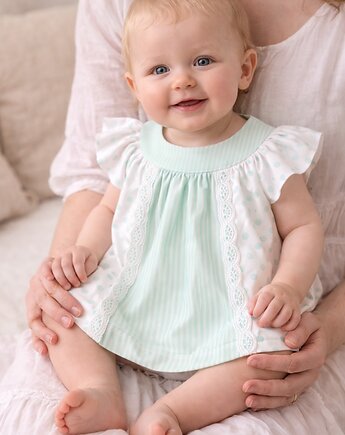 Sukienka dziewczęca handmade, Casual Natural Clothes