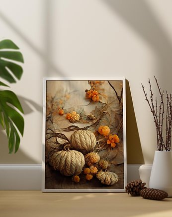 Plakat Dynie Halloween, Abstraktoria