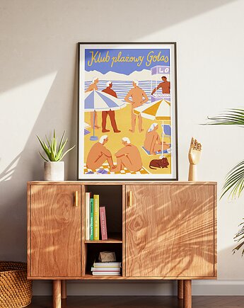 Plakat Klub Plażowy Golas 50x70 cm, Ada Frajda
