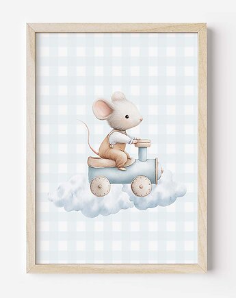 Plakat Na Ścianę Dla Dzieci Pastelowa myszka nr. 15, Dekoracjan