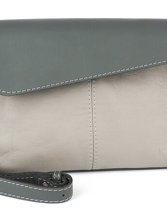 Torba typu mała listonoszka VICKY szara, kagenbags