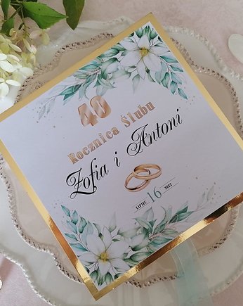 45 Rocznica Ślubu, kartka z życzeniami - 08, Prowansalska Manufaktura