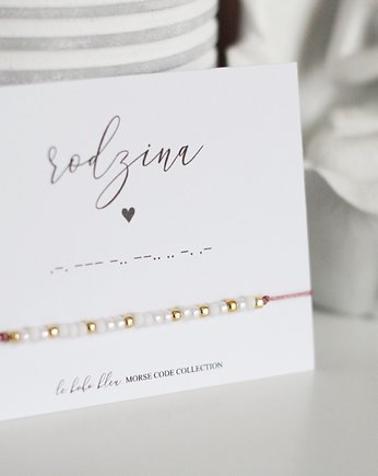 RODZINA Morse Code Bracelet, Le Boho Bleu