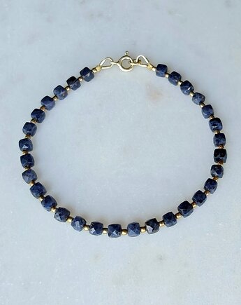 Pozłacana bransoletka z błękitnymi szafirami, Studio Gazela