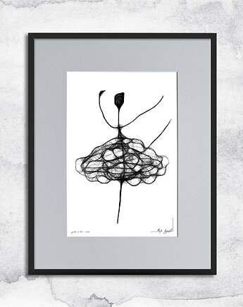 Oprawiona grafika - tancerka - nr 88, Maja Gajewska