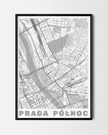 Plakat Praga Północ - CityArtPosters, CityArtPosters