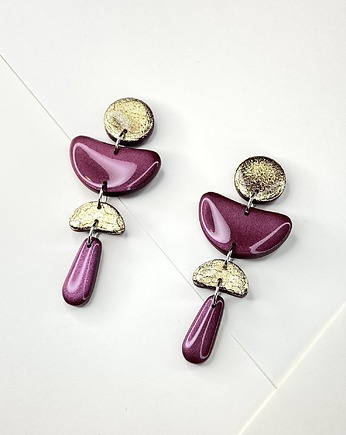 Kolorowe wiszące kolczyki TIDO, Clayee