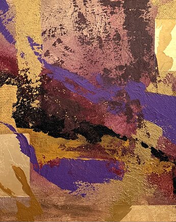 Obraz strukturalny abstrakcyjny Nie chcę, żeby to się skończyło, Aneta Miel