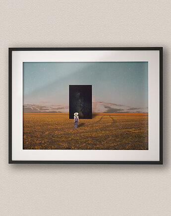 Minimalistyczny plakat poziomy Outsider - Kolaż Fine Art, DAPIDOKA