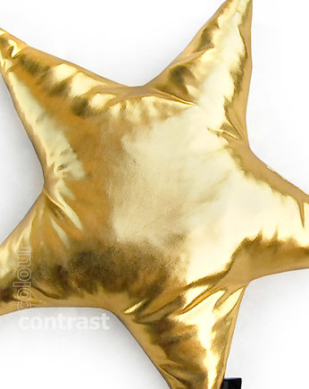 poduszka - gwiazdka gold, colour contrast