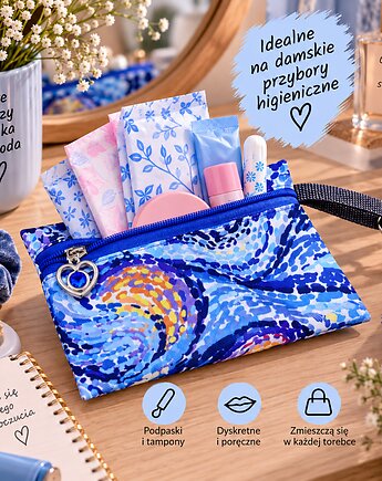 Etui do torebki etui na przybory higieniczne damskie etui senna noc, Uszyciuch
