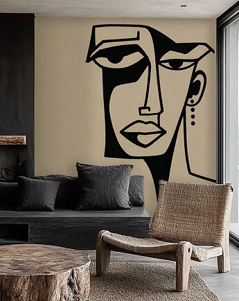 Tapeta/Mural "Portret, którego nie było"., Dekoracje PATKA Patrycja Kita