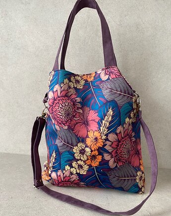 Torba na ramię XL - bajeczny ogród, PRACOWNIA 166