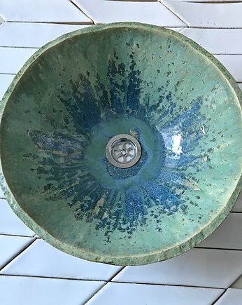 Ceramiczna umywalka "Zieleń", Ceramystiq