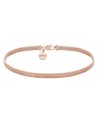 Gruby choker tuba z różowego złota, SOTHO
