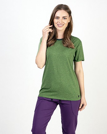 T-shirt zielony melanż Flow, 3 for U