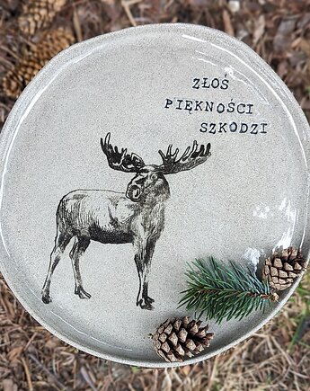 Talerz LAS VEGANS/ Złoś piękności szkodzi, MONIfaktura