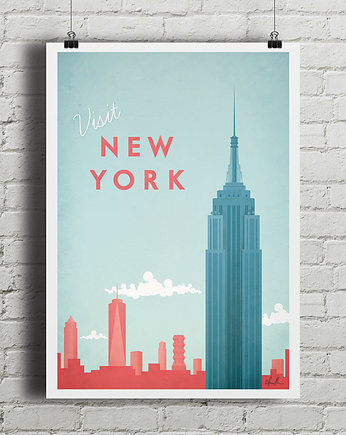 Nowy Jork - vintage plakat, minimalmill